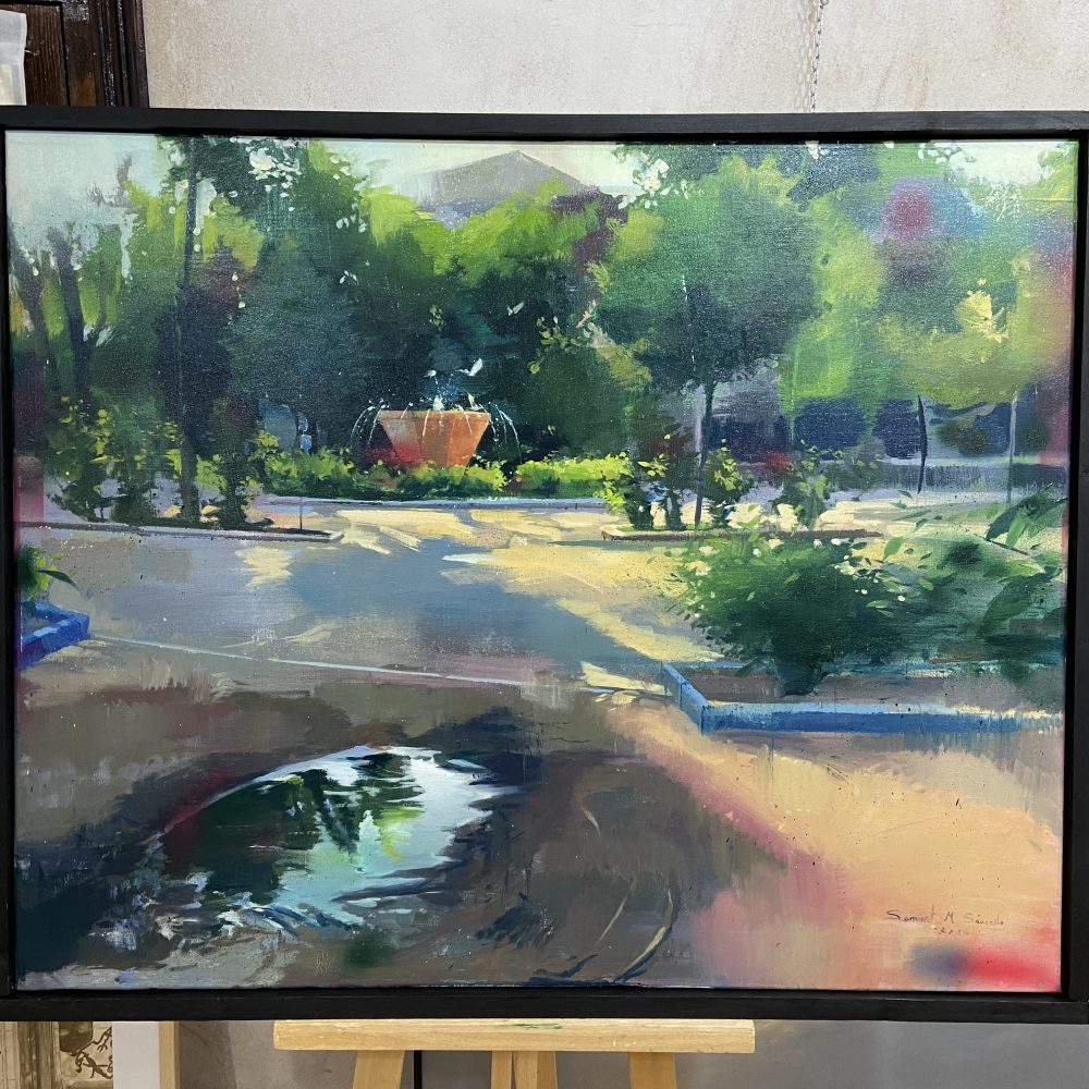 Ecos de Luz entre Árboles y Agua Parque de Herencia